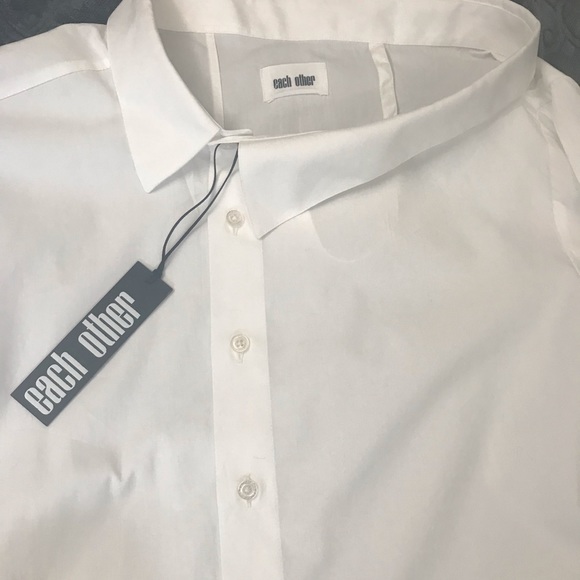 DECONSTRUCTED OFF-THE-SHOULDER SHIRT  EACH OTHER - Picture 8 of 9